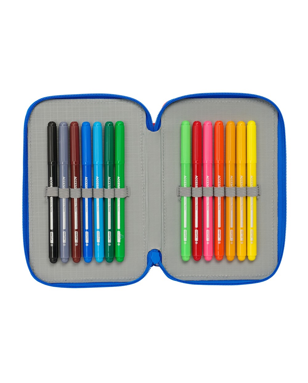 Plumier escolar safta doble cremallera pequeno 29 piezas toy story good vibes 195x125x40 mm