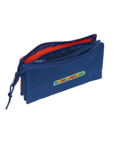 Bolso escolar portatodo safta triple super mario mamma mia 120x220x30 mm