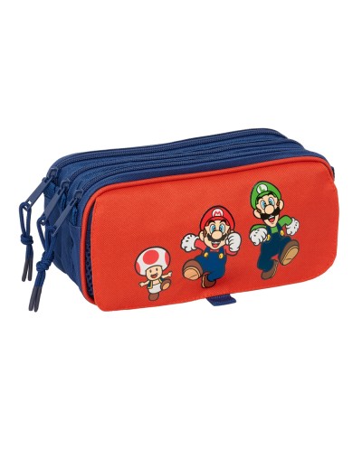 Bolso escolar portatodo safta triple big super mario mamma mia 100x215x80 mm