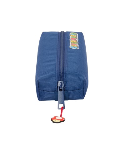Bolso escolar portatodo safta rectangular con goma elastica super mario mamma mia 40x220x70 mm