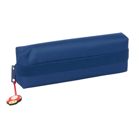 Bolso escolar portatodo safta rectangular con goma elastica super mario mamma mia 40x220x70 mm