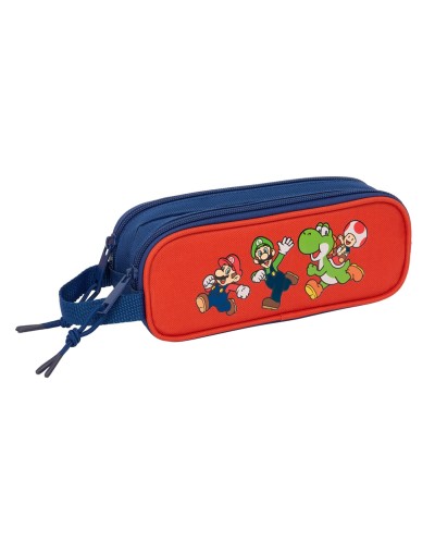 Bolso escolar portatodo safta doble super mario mamma mia 80x210x60 mm