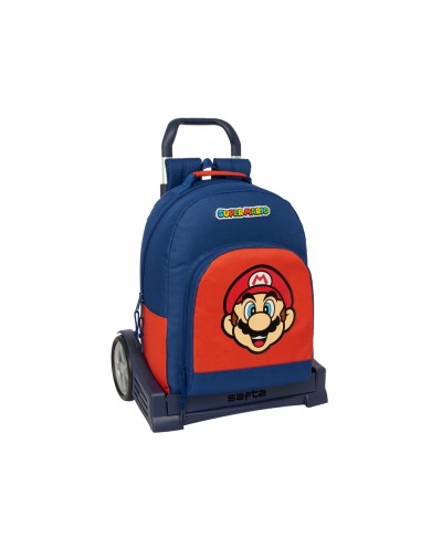 Mochila safta infantil adaptable a carro super mario mamma mia 340x280x100 mm