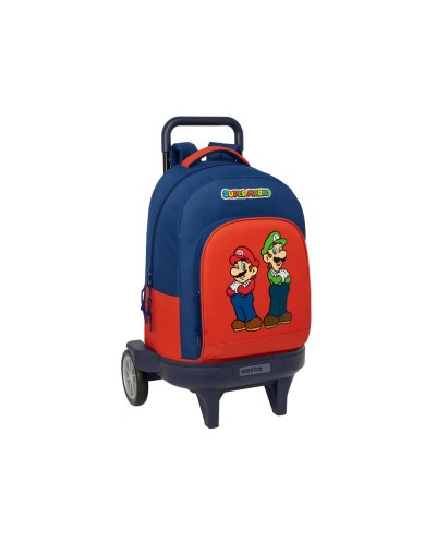 Mochila safta grande con ruedas compact evolution extraible super mario mamma mia 450x330x220 mm