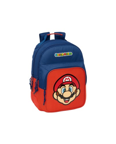 Mochila safta doble con cantoneras adaptable a carro super mario mamma mio 420x320x150 mm