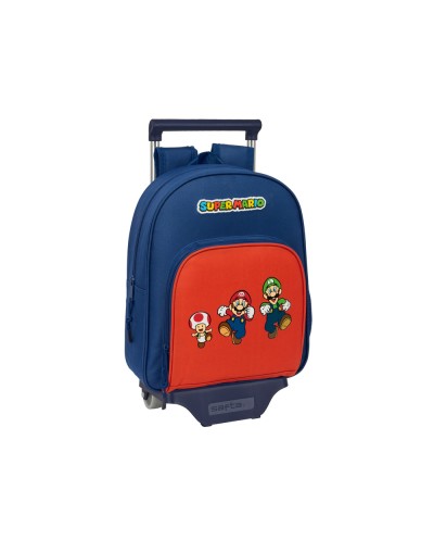 Mochila 609 safta con carro 705 super mario mamma mia 340x280x100 mm
