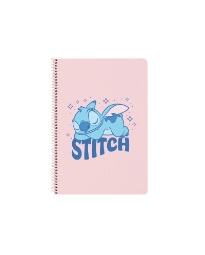 Cuaderno espiral safta folio 80h 60gr cuadro 4 mm tapa extradura stitch ohana