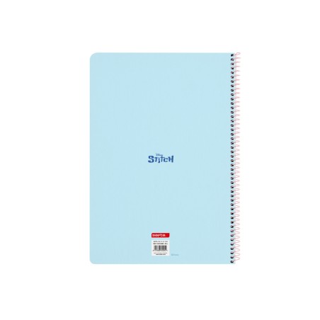 Cuaderno espiral safta folio 80h 60gr cuadro 4 mm tapa extradura stitch ohana