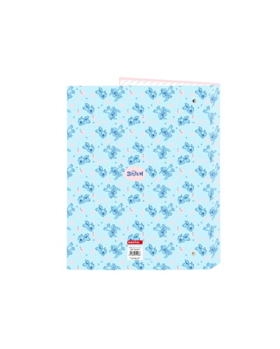 Carpeta carton folio 4 anillas mixtas safta stitch ohana