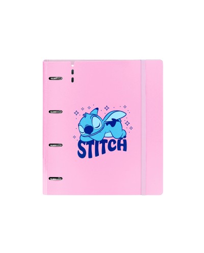 Carpeta con recambio safta din a4 cuadro 5mm polipropileno foam 4 anillas 35mm stitch ohana