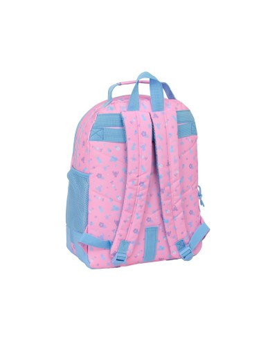 Mochila safta doble con cantoneras adaptable a carro stitch bright 420x320x150 mm