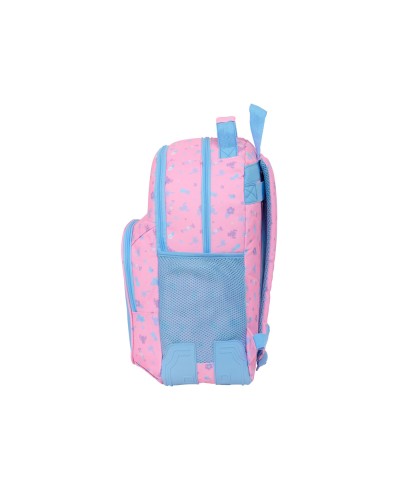 Mochila safta doble con cantoneras adaptable a carro stitch bright 420x320x150 mm