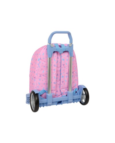 Mochila 774 safta con carro evolution stitch bright 420x330x150 mm