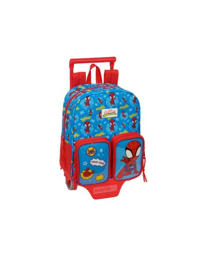 Mochila 232 safta bolsillos frontales carro 805 spidey 270x220x100 mm