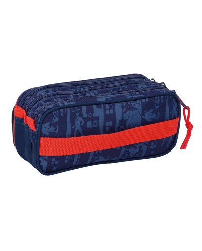Bolso escolar portatodo safta triple big spiderman 100x215x80 mm