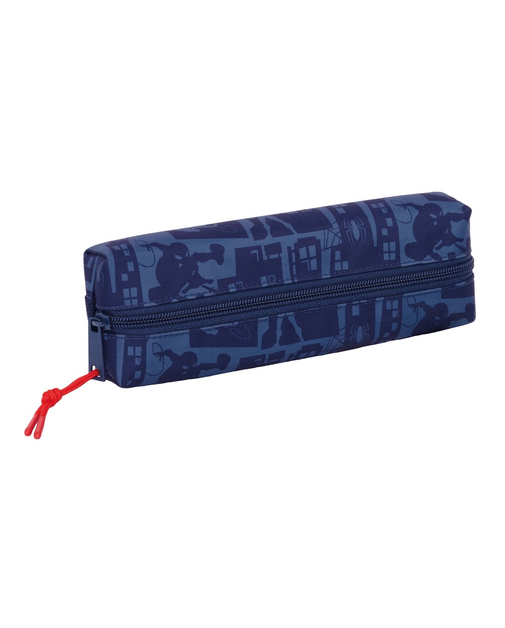Bolso escolar portatodo safta rectangular con goma elastica spiderman 40x220x70 mm