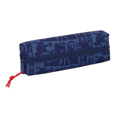 Bolso escolar portatodo safta rectangular con goma elastica spiderman 40x220x70 mm