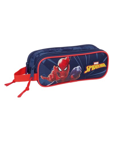 Bolso escolar portatodo safta doble spiderman 80x210x60 mm