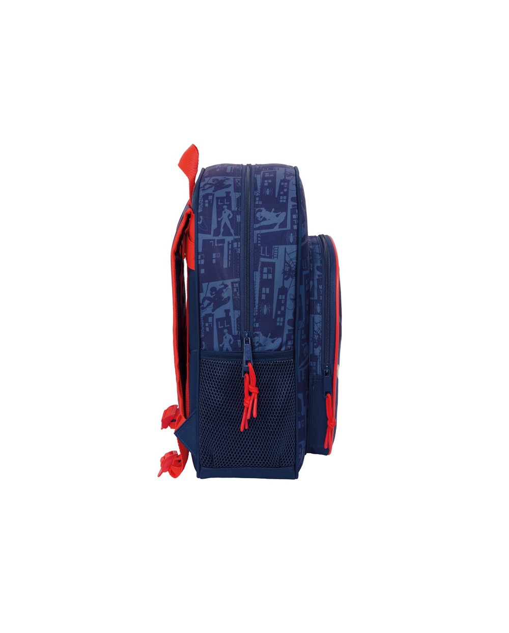 Mochila 524 safta con carro 705 spiderman 330x270x100 mm