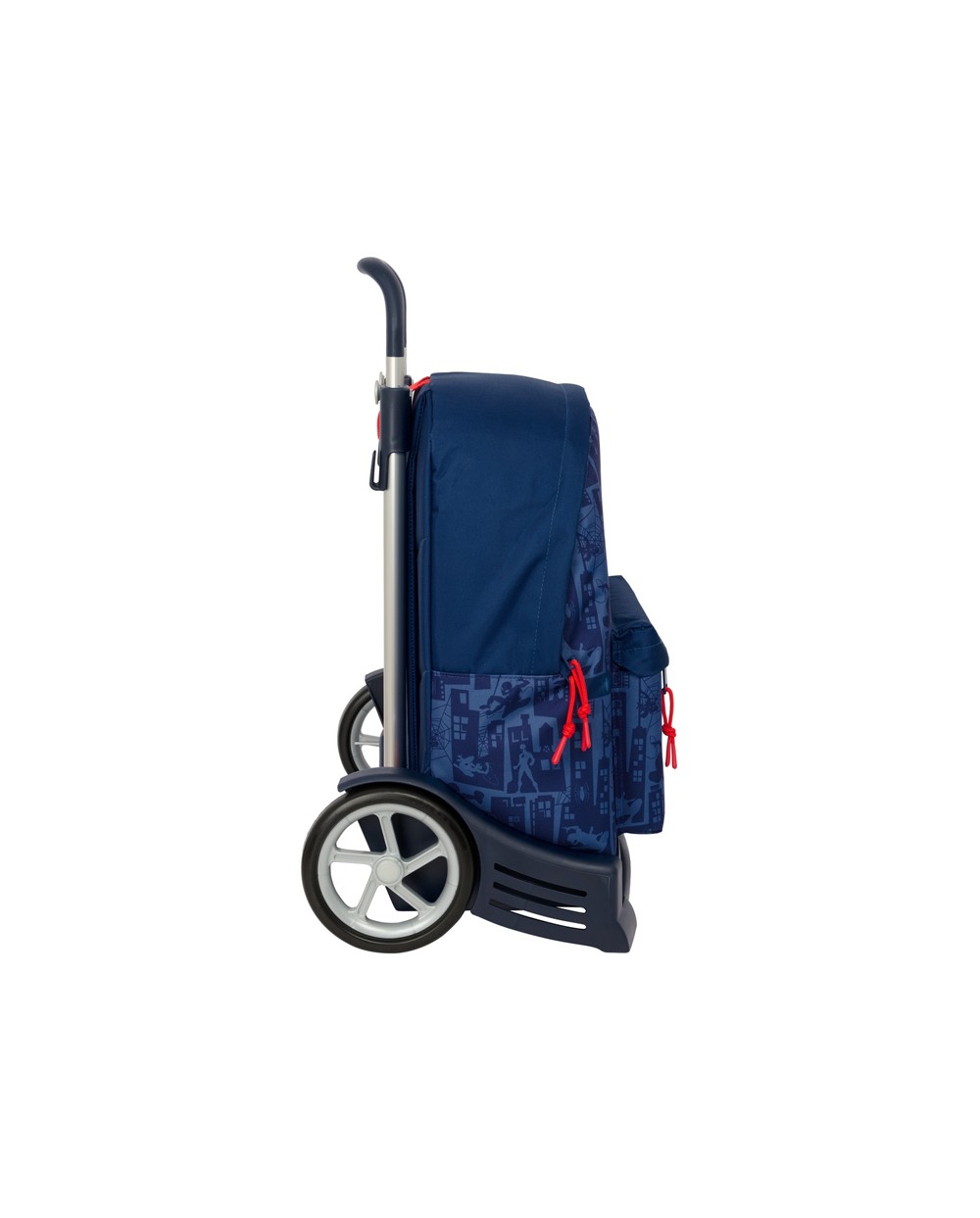 Mochila 774 safta con carro evolution spiderman 420x330x150 mm