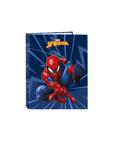 Carpeta carton folio 4 anillas mixtas safta spiderman
