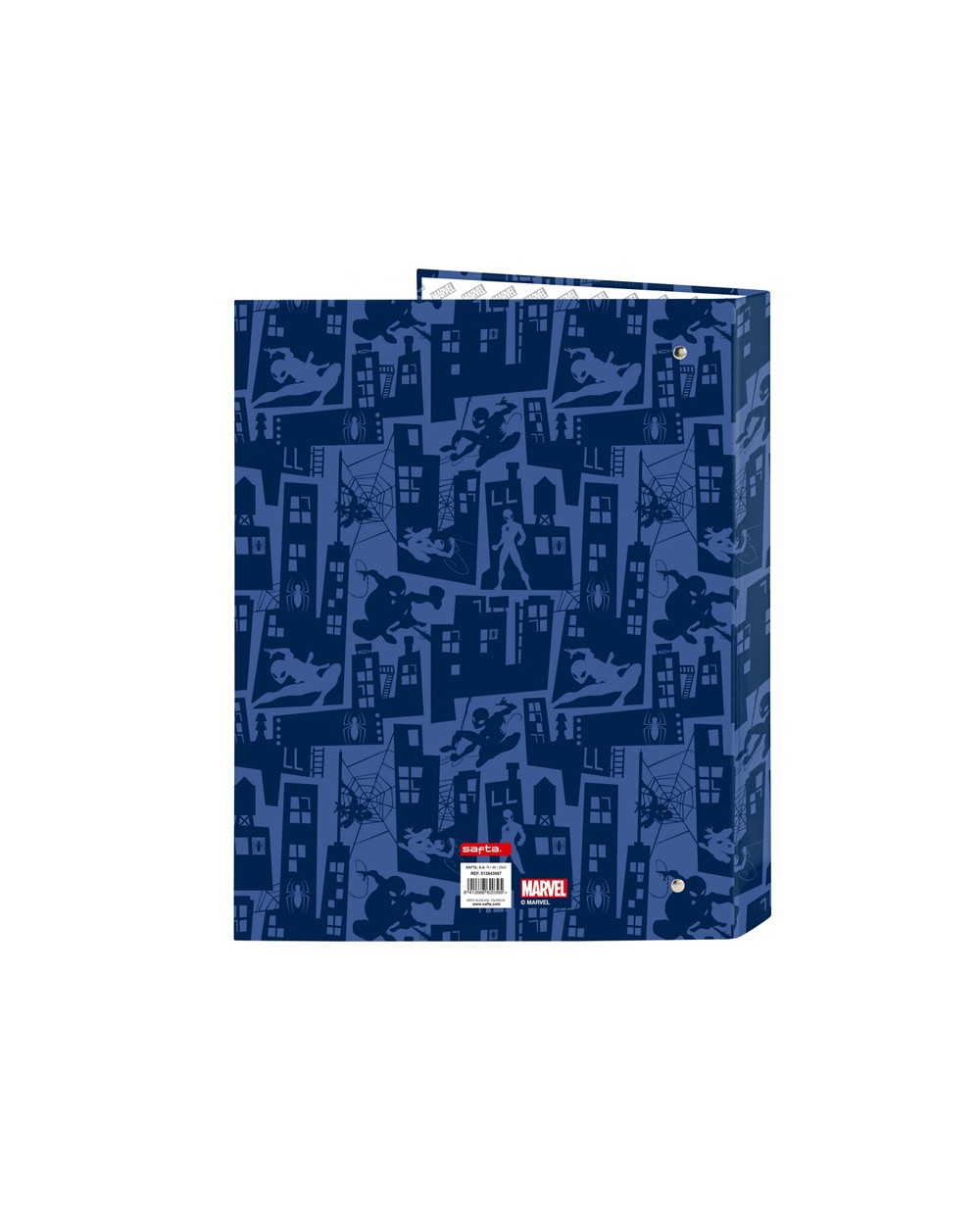 Carpeta carton folio 4 anillas mixtas safta spiderman