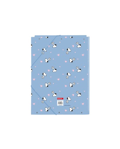 Carpeta carton folio gomas solapas safta snoopy