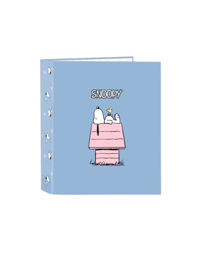Carpeta carton folio 4 anillas safta lomo ancho snoopy