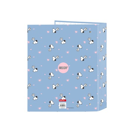 Carpeta carton folio 4 anillas safta lomo ancho snoopy