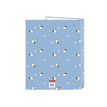 Carpeta carton folio 4 anillas mixtas safta snoopy