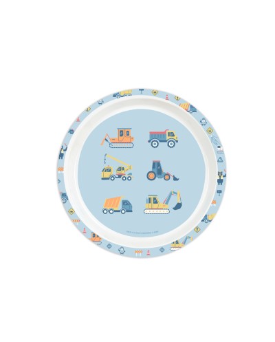 Set de platos cubiertos y vaso safta preescolar 260x260x90 mm