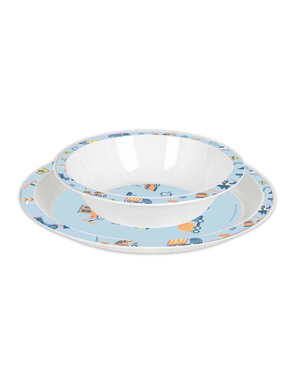 Set de platos cubiertos y vaso safta preescolar 260x260x90 mm