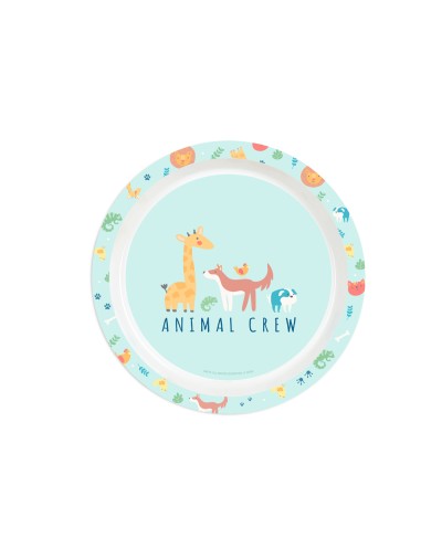 Set de platos cubiertos y vaso safta preescolar 260x260x90 mm