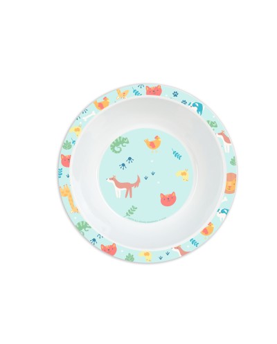 Set de platos cubiertos y vaso safta preescolar 260x260x90 mm