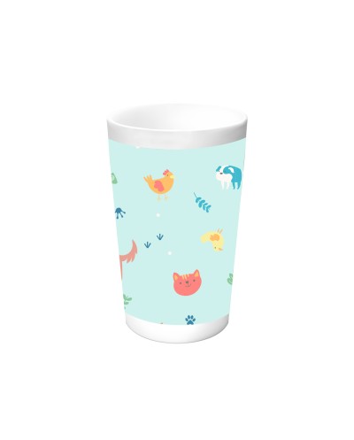 Set de platos cubiertos y vaso safta preescolar 260x260x90 mm