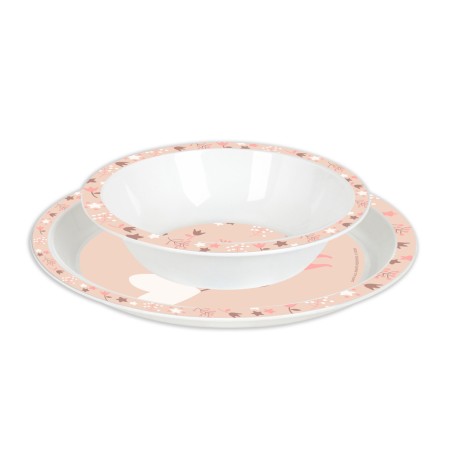 Set de platos cubiertos y vaso safta preescolar 260x260x90 mm