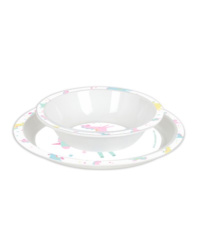 Set de platos cubiertos y vaso safta preescolar 260x260x90 mm