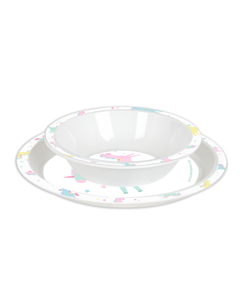 Set de platos cubiertos y vaso safta preescolar 260x260x90 mm