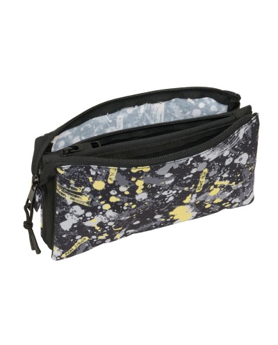 Bolso escolar portatodo safta triple graffiti 120x220x30 mm