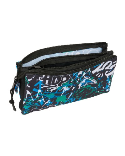 Bolso escolar portatodo safta triple graffiti 120x220x30 mm
