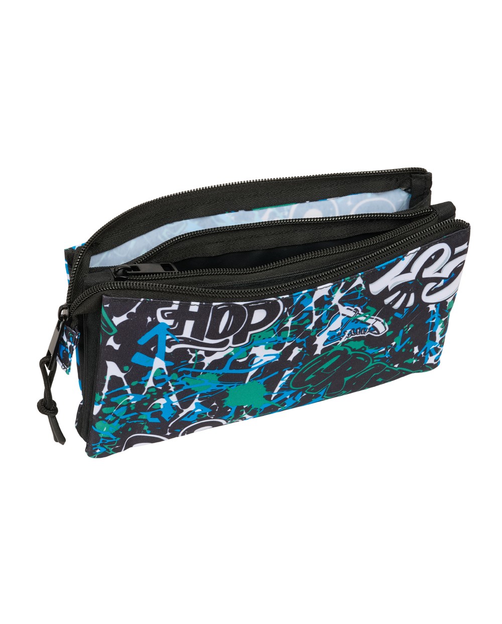 Bolso escolar portatodo safta triple graffiti 120x220x30 mm