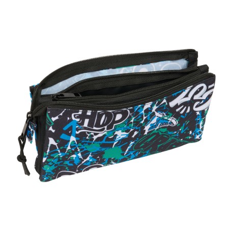 Bolso escolar portatodo safta triple graffiti 120x220x30 mm