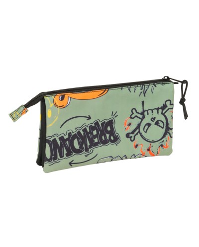 Bolso escolar portatodo safta triple graffiti 120x220x30 mm
