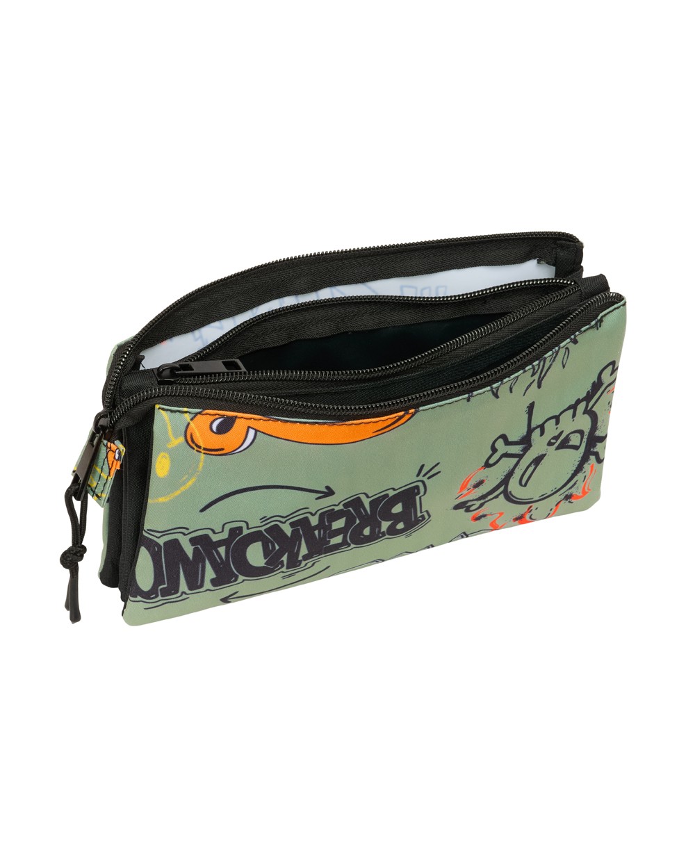 Bolso escolar portatodo safta triple graffiti 120x220x30 mm