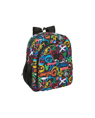 Mochila safta junior adaptable a carro graffiti 380x320x120 mm