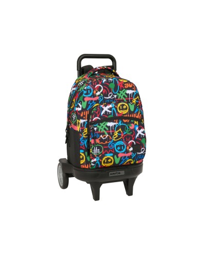 Mochila safta grande con ruedas compact evolution extraible graffiti 450x330x220 mm