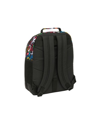 Mochila safta doble con cantoneras adaptable a carro graffiti 420x320x150 mm
