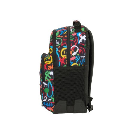Mochila safta doble con cantoneras adaptable a carro graffiti 420x320x150 mm