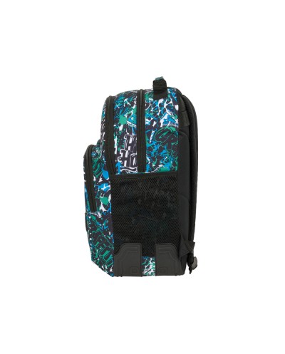 Mochila safta doble con cantoneras adaptable a carro graffiti 420x320x150 mm
