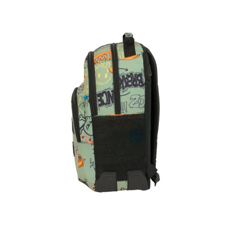 Mochila safta doble con cantoneras adaptable a carro graffiti 420x320x150 mm